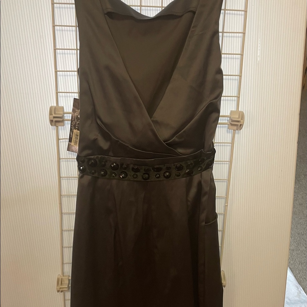 *5 for $25* Dark Grey Satin Dress